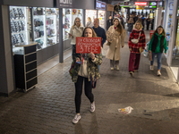 A protest demands the release of the Ukrainian military held captive in Russia, particularly the soldiers of the Azov regiment and the marin...