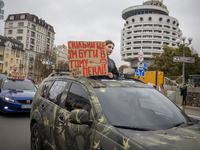 A protest demands the release of the Ukrainian military held captive in Russia, particularly the soldiers of the Azov regiment and the marin...