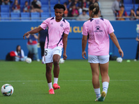 Amanda Mbadi plays during the match between FC Barcelona Women and Granada CF Women, corresponding to week 4 of the Liga F, at the Johan Cru...