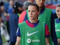 Ona Batlle plays during the match between FC Barcelona Women and RCD Espanyol Women, corresponding to week 6 of the Liga F, at the Johan Cru...