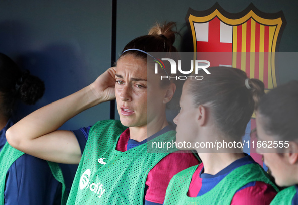 Alexia Putellas plays during the match between FC Barcelona Women and RCD Espanyol Women, corresponding to week 6 of the Liga F, at the Joha...