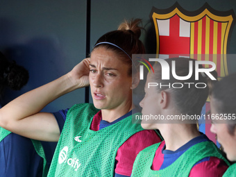 Alexia Putellas plays during the match between FC Barcelona Women and RCD Espanyol Women, corresponding to week 6 of the Liga F, at the Joha...