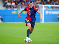 Aitana Bonmati plays during the match between FC Barcelona Women and RCD Espanyol Women, corresponding to week 6 of the Liga F, at the Johan...