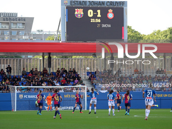 The match between FC Barcelona Women and RCD Espanyol Women corresponds to week 6 of the Liga F and takes place at the Johan Cruyff Stadium...