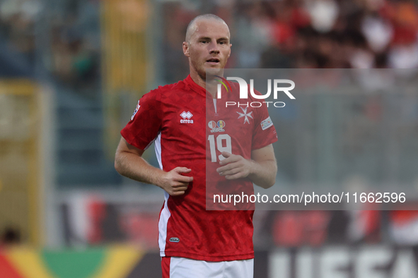 Trent Buhagiar of Malta participates in the UEFA Nations League, League D, Group D2 soccer match between Malta and Moldova at the National S...