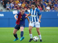 Keira Walsh and Julia Guerra play during the match between FC Barcelona Women and RCD Espanyol Women, corresponding to week 6 of the Liga F,...