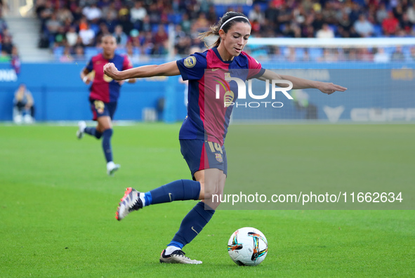 Aitana Bonmati plays during the match between FC Barcelona Women and RCD Espanyol Women, corresponding to week 6 of the Liga F, at the Johan...