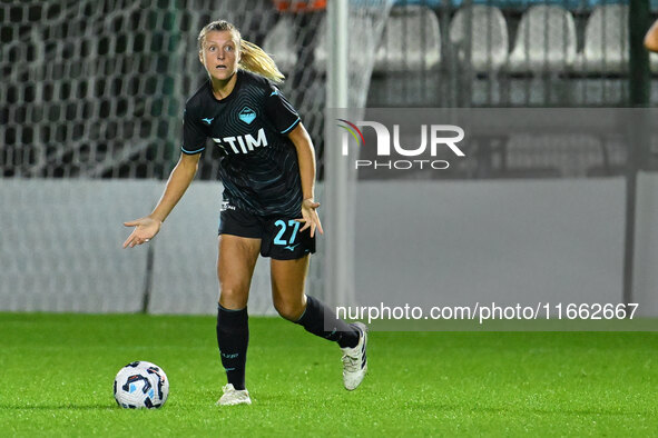 Federica D'Auria of S.S. Lazio is in action during the 6th day of the Serie A Femminile eBay Championship between S.S. Lazio and Napoli Femm...