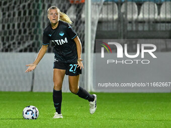 Federica D'Auria of S.S. Lazio is in action during the 6th day of the Serie A Femminile eBay Championship between S.S. Lazio and Napoli Femm...