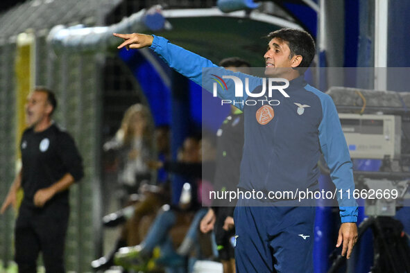 Gianluca Grassadonia coaches S.S. Lazio during the 6th day of the Serie A Femminile eBay Championship between S.S. Lazio and Napoli Femminil...