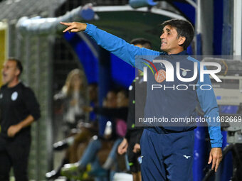 Gianluca Grassadonia coaches S.S. Lazio during the 6th day of the Serie A Femminile eBay Championship between S.S. Lazio and Napoli Femminil...