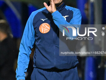 Gianluca Grassadonia coaches S.S. Lazio during the 6th day of the Serie A Femminile eBay Championship between S.S. Lazio and Napoli Femminil...