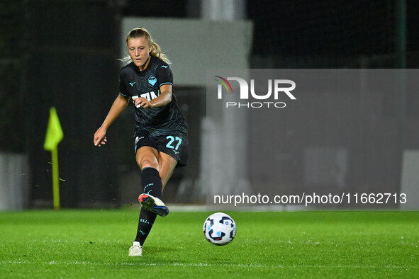 Federica D'Auria of S.S. Lazio is in action during the 6th day of the Serie A Femminile eBay Championship between S.S. Lazio and Napoli Femm...