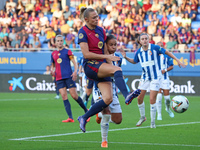 Fridolina Rolfo and Paula Perea play during the match between FC Barcelona Women and RCD Espanyol Women, corresponding to week 6 of the Liga...