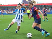 Alexia Putellas and Amaia Martinez play during the match between FC Barcelona Women and RCD Espanyol Women, corresponding to week 6 of the L...