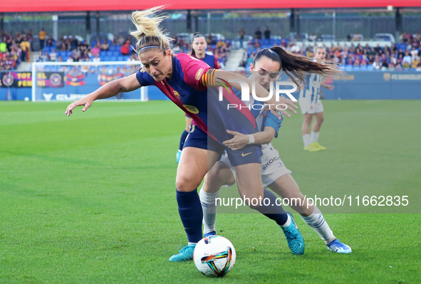 Alexia Putellas and Amaia Martinez play during the match between FC Barcelona Women and RCD Espanyol Women, corresponding to week 6 of the L...