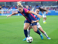 Alexia Putellas and Amaia Martinez play during the match between FC Barcelona Women and RCD Espanyol Women, corresponding to week 6 of the L...