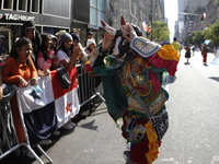 A general view of the Hispanic Heritage Parade takes place on Fifth Avenue in Manhattan, New York, United States, on October 13, 2024. Hispa...