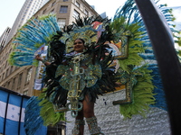 A general view of the Hispanic Heritage Parade takes place on Fifth Avenue in Manhattan, New York, United States, on October 13, 2024. Hispa...