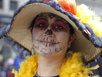 A general view of the Hispanic Heritage Parade takes place on Fifth Avenue in Manhattan, New York, United States, on October 13, 2024. Hispa...