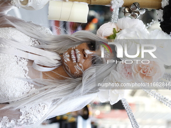 A general view of the Hispanic Heritage Parade takes place on Fifth Avenue in Manhattan, New York, United States, on October 13, 2024. Hispa...