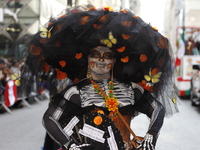 A general view of the Hispanic Heritage Parade takes place on Fifth Avenue in Manhattan, New York, United States, on October 13, 2024. Hispa...