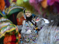 A general view of the 60th edition of the Hispanic Heritage Parade takes place on Fifth Avenue in Manhattan, New York, United States, on Oct...