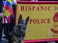 A general view of the 60th edition of the Hispanic Heritage Parade takes place on Fifth Avenue in Manhattan, New York, United States, on Oct...