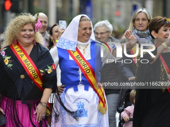 A general view of the 60th edition of the Hispanic Heritage Parade takes place on Fifth Avenue in Manhattan, New York, United States, on Oct...