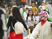 A general view of the 60th edition of the Hispanic Heritage Parade takes place on Fifth Avenue in Manhattan, New York, United States, on Oct...