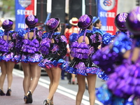 A general view of the 60th edition of the Hispanic Heritage Parade takes place on Fifth Avenue in Manhattan, New York, United States, on Oct...