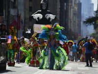 A general view of the 60th edition of the Hispanic Heritage Parade takes place on Fifth Avenue in Manhattan, New York, United States, on Oct...