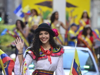 A general view of the 60th edition of the Hispanic Heritage Parade takes place on Fifth Avenue in Manhattan, New York, United States, on Oct...