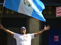 A general view of the 60th edition of the Hispanic Heritage Parade takes place on Fifth Avenue in Manhattan, New York, United States, on Oct...