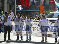 A general view of the 60th edition of the Hispanic Heritage Parade takes place on Fifth Avenue in Manhattan, New York, United States, on Oct...