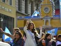 A general view of the 60th edition of the Hispanic Heritage Parade takes place on Fifth Avenue in Manhattan, New York, United States, on Oct...