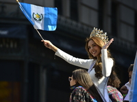 A general view of the 60th edition of the Hispanic Heritage Parade takes place on Fifth Avenue in Manhattan, New York, United States, on Oct...