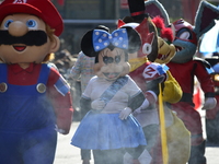 A general view of the 60th edition of the Hispanic Heritage Parade takes place on Fifth Avenue in Manhattan, New York, United States, on Oct...