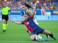 Alexia Putellas and Amaia Martinez play during the match between FC Barcelona Women and RCD Espanyol Women, corresponding to week 6 of the L...