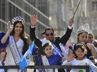 A general view of the 60th edition of the Hispanic Heritage Parade takes place on Fifth Avenue in Manhattan, New York, United States, on Oct...