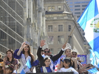 A general view of the 60th edition of the Hispanic Heritage Parade takes place on Fifth Avenue in Manhattan, New York, United States, on Oct...