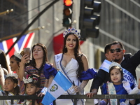 A general view of the 60th edition of the Hispanic Heritage Parade takes place on Fifth Avenue in Manhattan, New York, United States, on Oct...