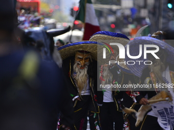 A general view of the 60th edition of the Hispanic Heritage Parade takes place on Fifth Avenue in Manhattan, New York, United States, on Oct...