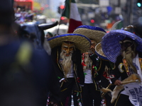 A general view of the 60th edition of the Hispanic Heritage Parade takes place on Fifth Avenue in Manhattan, New York, United States, on Oct...