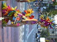 A general view of the 60th edition of the Hispanic Heritage Parade takes place on Fifth Avenue in Manhattan, New York, United States, on Oct...