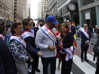 New York City Mayor Eric Adams participates in the 60th annual Hispanic Heritage Parade on Fifth Avenue in Manhattan, New York City, United...