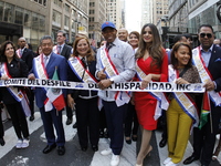 New York City Mayor Eric Adams participates in the 60th annual Hispanic Heritage Parade on Fifth Avenue in Manhattan, New York City, United...