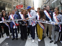 New York City Mayor Eric Adams participates in the 60th annual Hispanic Heritage Parade on Fifth Avenue in Manhattan, New York City, United...