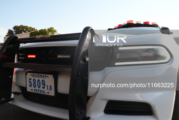 FILE PHOTO: New York City Police Department vehicles are seen in Brooklyn, New York, United States, on October 13, 2024. 