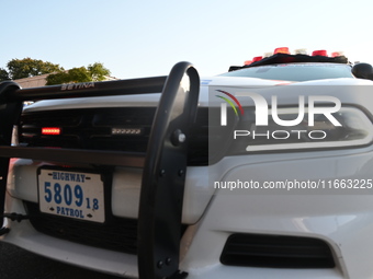 FILE PHOTO: New York City Police Department vehicles are seen in Brooklyn, New York, United States, on October 13, 2024. (